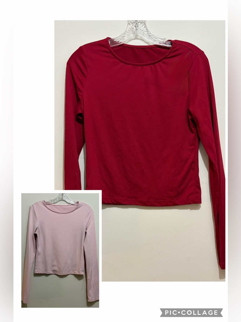 Set of 2 Long Sleeve Tops Womens Size Large